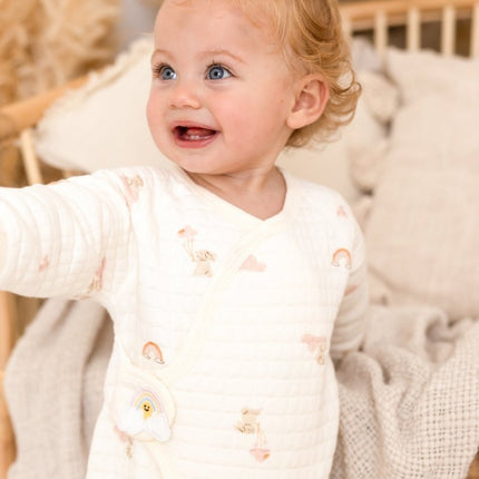 The Rainbow Boucle Wrap Baby Grow Romper