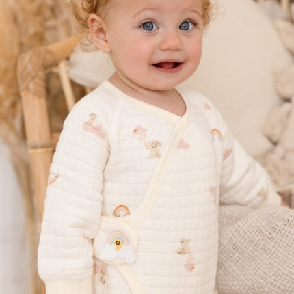 The Rainbow Boucle Wrap Baby Grow Romper
