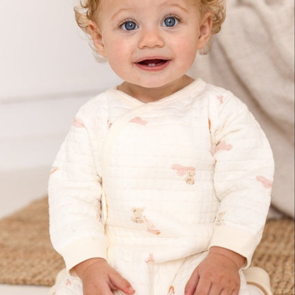 The Rainbow Boucle Wrap Baby Grow Romper