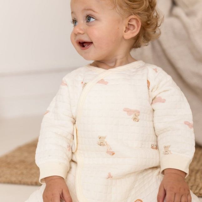 The Rainbow Boucle Wrap Baby Grow Romper