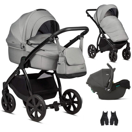 Noordi Fjordi V1 3in1 with Joie i-Snug 2 Car Seat, Grey