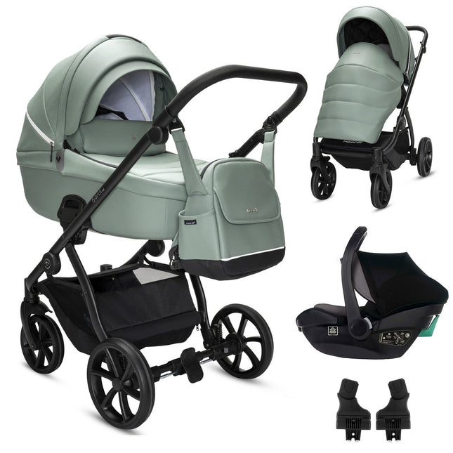 Noordi Fjordi V2 Leather - 3in1 Travel System with Travel Carrier i-Size Car Seat