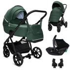 Emerald Green 064 / Be Cool Travel Carrier iSize Car Seat / No Base