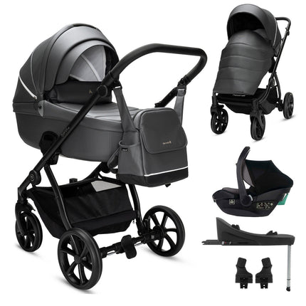 Noordi Fjordi V2 Leather - 3in1 Travel System with Travel Carrier i-Size Car Seat