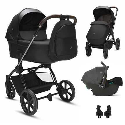 Noordi Sole V3 3in1 with Joie i-Snug2 Car Seat, Slate Black