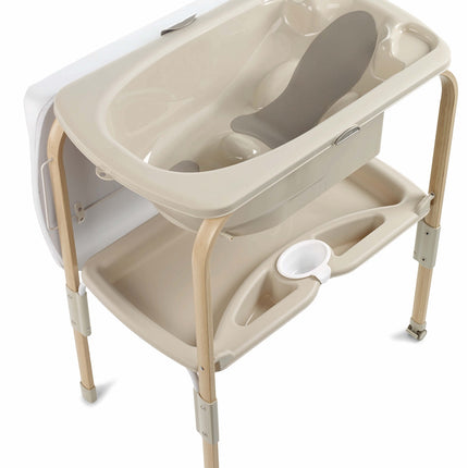 Jane Flip Baby Bath Changing Unit, Nature Edition (Wood Effect)