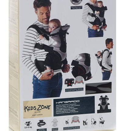 Jané Kangaroo Baby Backpack Carrier | Ergonomic 3-in-1 from Birth to 15kg