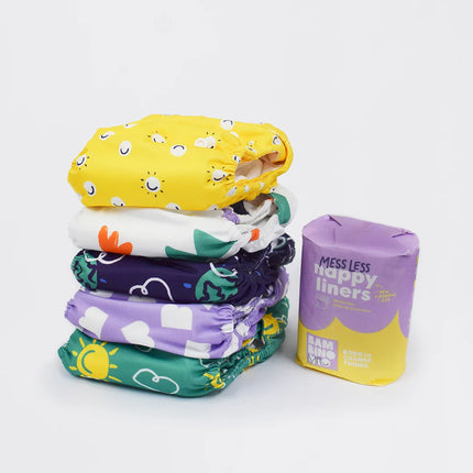 The Revolutionary Give-it-a-go 5 Nappy Bundle