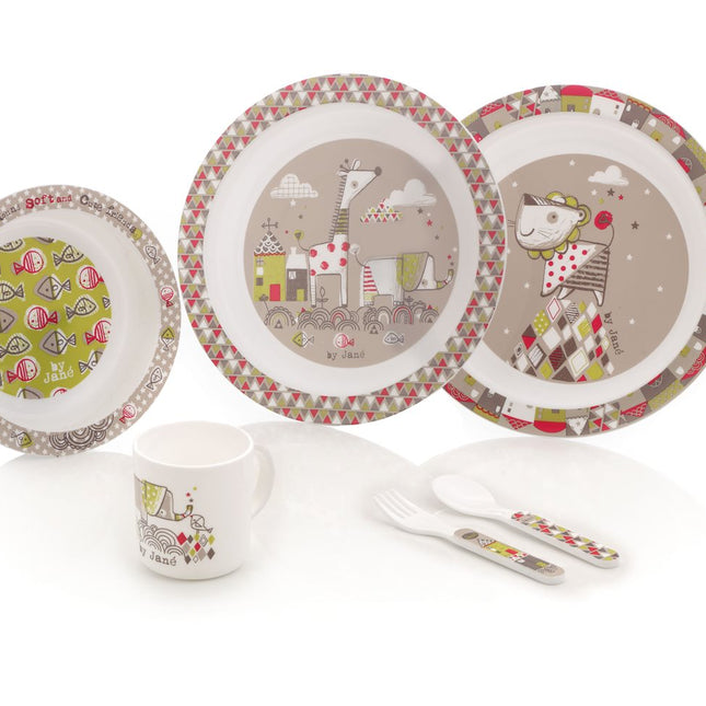 Jane 6 Piece Tangram II Microwave Feeding Set