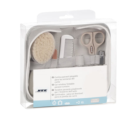 Jane Baby Hygiene Care Set with Zip-Up Toilet Bag – 8-Piece Newborn Grooming Kit