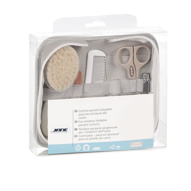 Jane Baby Hygiene Care Set with Zip-Up Toilet Bag – 8-Piece Newborn Grooming Kit