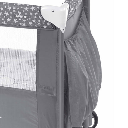 Jane Duo Level Toys Travel Cot – Two-Tier Design with Activity Arch, Stars