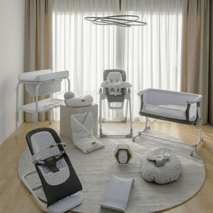 Jane Baluu Baby Hammock Bouncer with Activity Toy Arch, Botanic