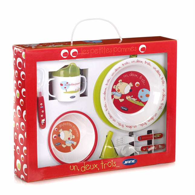 Jane Crockery Set with Thermal Dish, Les Pommes