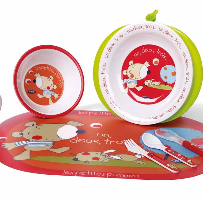 Jane Crockery Set with Thermal Dish, Les Pommes