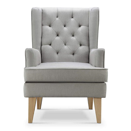 Johnston's Soothe Easy Deluxe Nursery Chair & Rocker – 2-in-1 Nursing & Feeding Chair, Grey