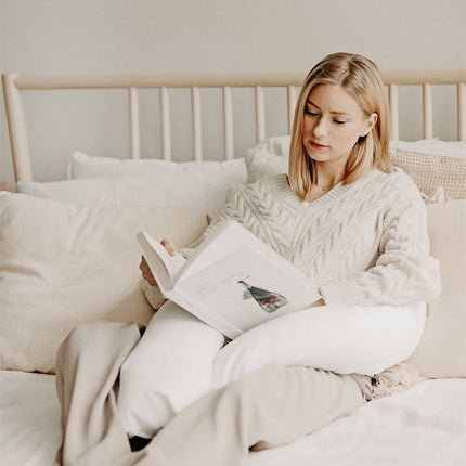 Noordi 2in1 Deluxe Baby Nest & Maternity Pillow with Silver-Ion Cotton, White