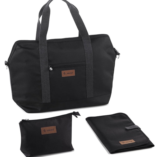 Jane Weekend Bag with changing mat and wash bag.