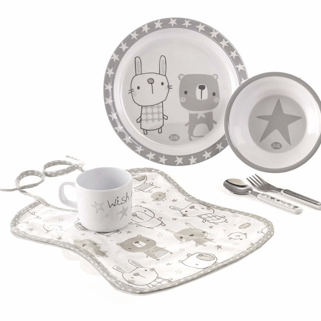 Jane 6-Piece Melamine Baby Crockery Set, Star