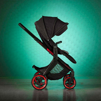 Jané Limited Edition Crosslight Pro Carbon 3in1 Travel System with Lie-Flat Kombibaby Car Seat