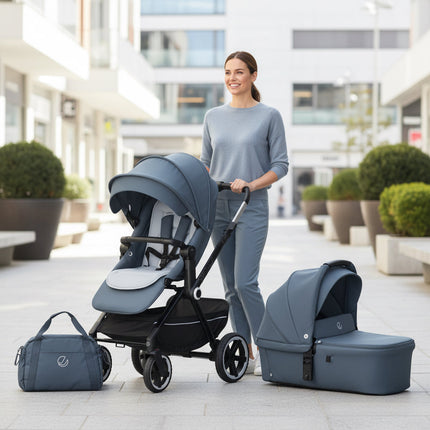 Jane Crosslight-3 Trio Fix with iKonic-2 Birth-4 Year Swivel Car Seat Bundle