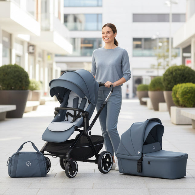 Jane Crosslight-3 Trio Fix with iKonic-2 Birth-4 Year Swivel Car Seat Bundle