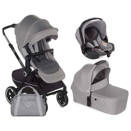 Jane Crosslight 3, 3-in-1 Travel System with Sweet Carrycot & Koos iSize Car Seat Bundle
