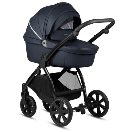 Noordi Fjordi V1 Leather 3-in-1 Travel System – Eco-Leather Pram with ThermoCot™ & i-Size Car Seat