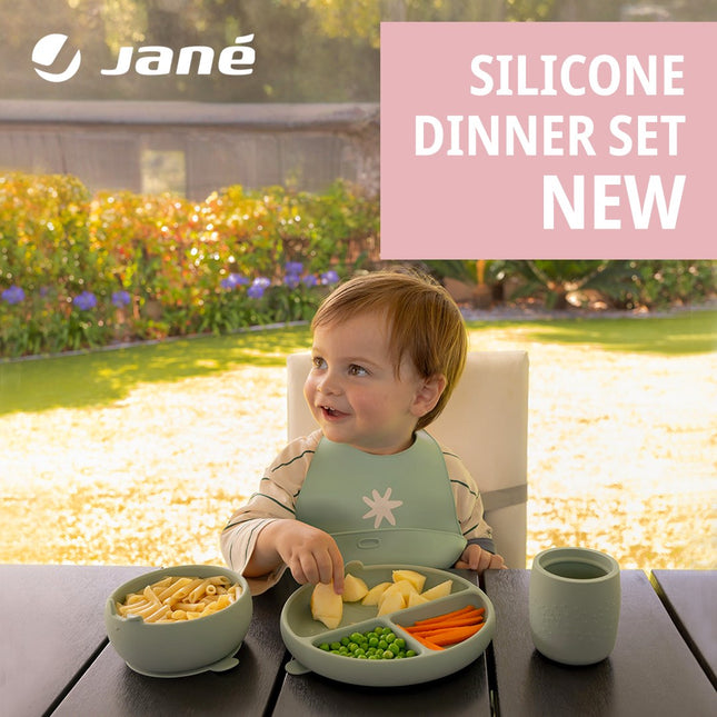 Jane Complete 4-Piece Silicone Dinner Set for Babies