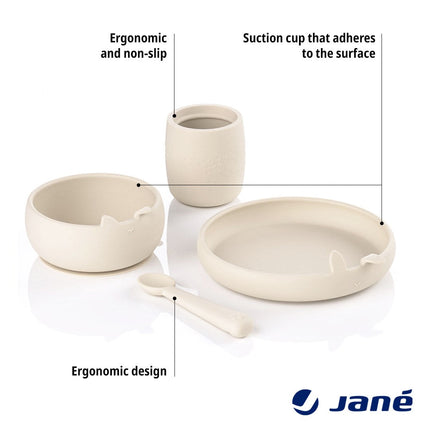 Jane Complete 4-Piece Silicone Dinner Set for Babies