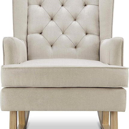 Johnston's Soothe Easy Deluxe Nursing Chair & Rocker with Foot Stool – Convertible Feeding Chair