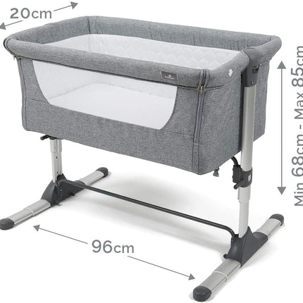 Johnston's Snuggle Cuddle Co-sleeper Beside Crib + Safety Mattress