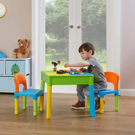 5 in 1 Multi Activity Table & Chairs - Multi Coloured