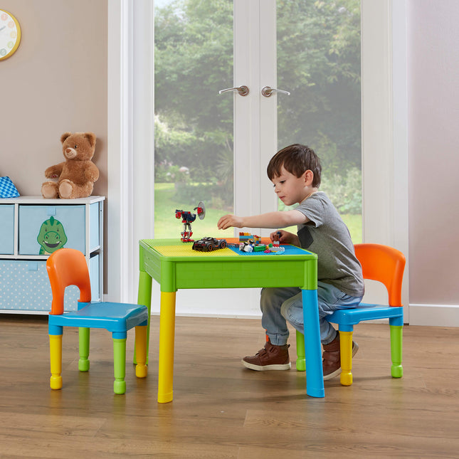 5 in 1 Multi Activity Table & Chairs - Multi Coloured