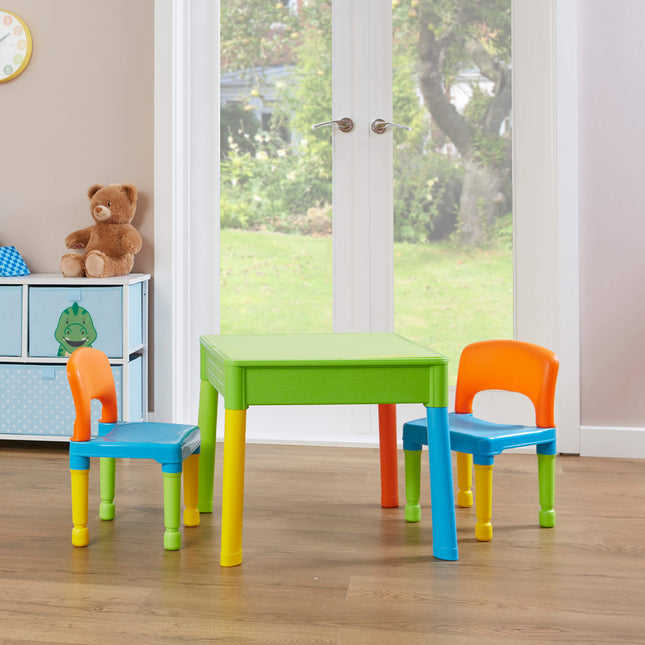 5 in 1 Multi Activity Table & Chairs - Multi Coloured