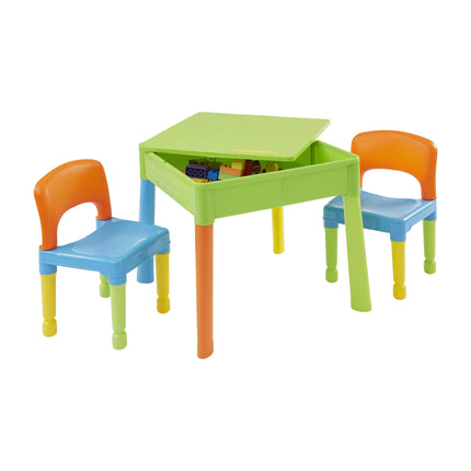 5 in 1 Multi Activity Table & Chairs - Multi Coloured