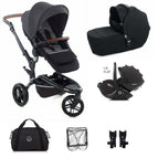 Cold Black U06 / With Transporter Carrycot in Black / No Base