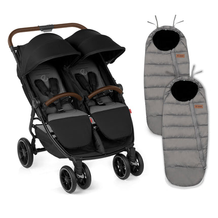 Jane Twinlink Luxe Pushchair & Pram with Footmuffs