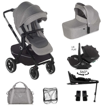 Jane Crosslight 3 + Kombibaby 360 Lie-Flat Car Seat Travel System