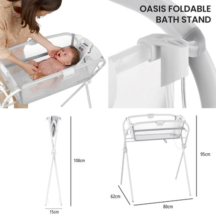 Jane Oasis Foldable Baby Bath & Stand Bundle