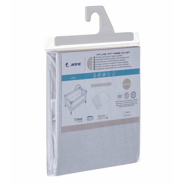 Jane Nature Cot Mattress Cover – 2-in-1 Fitted Sheet &amp; Waterproof Mattress Protector