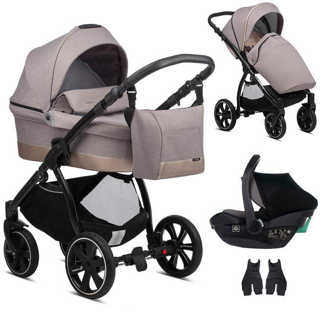 Noordi Sole Go 3in1 + Travel Carrier Car Seat, Beige