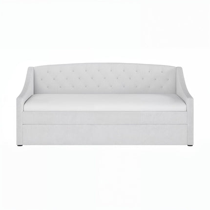 Aurora Cream Boucle Daybed with Trundle