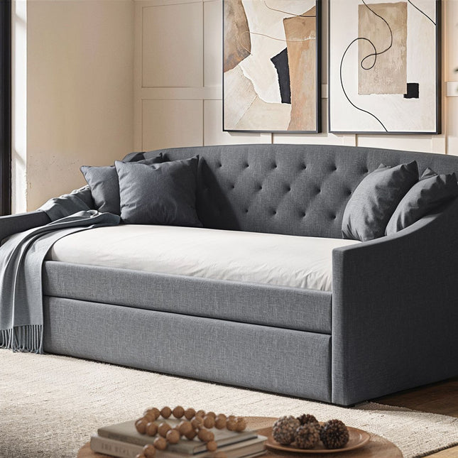 Aurora Grey Daybed with Trundle