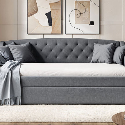 Aurora Grey Daybed with Trundle
