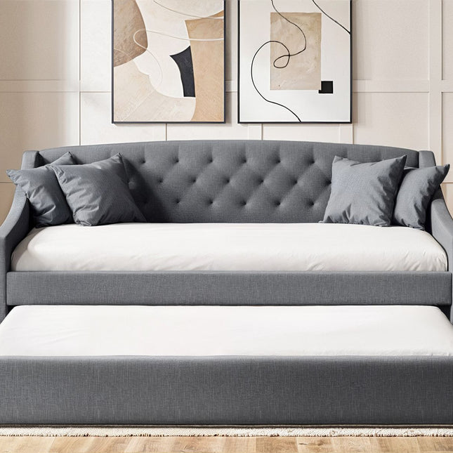 Aurora Grey Daybed with Trundle