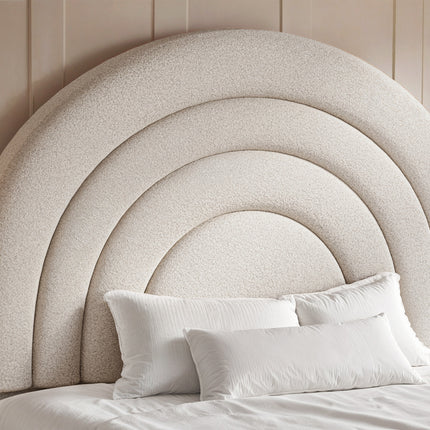 Ava Small Double Ottoman Bed Cream Boucle