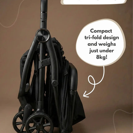 Venture Avio Compact Travel Baby Stroller - Black