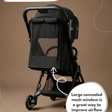 Venture Avio Compact Travel Baby Stroller - Black