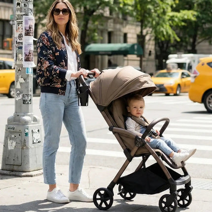 Venture Avio Compact Travel Baby Stroller - Truffle